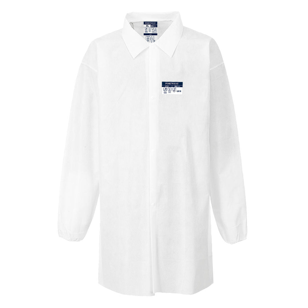 Portwest ST31 BizTex SMS Coat Type PB [6] 1#colour_white