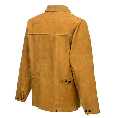 Portwest SW34 Leather Welding Jacket 1#colour_tan 2#colour_tan 3#colour_tan