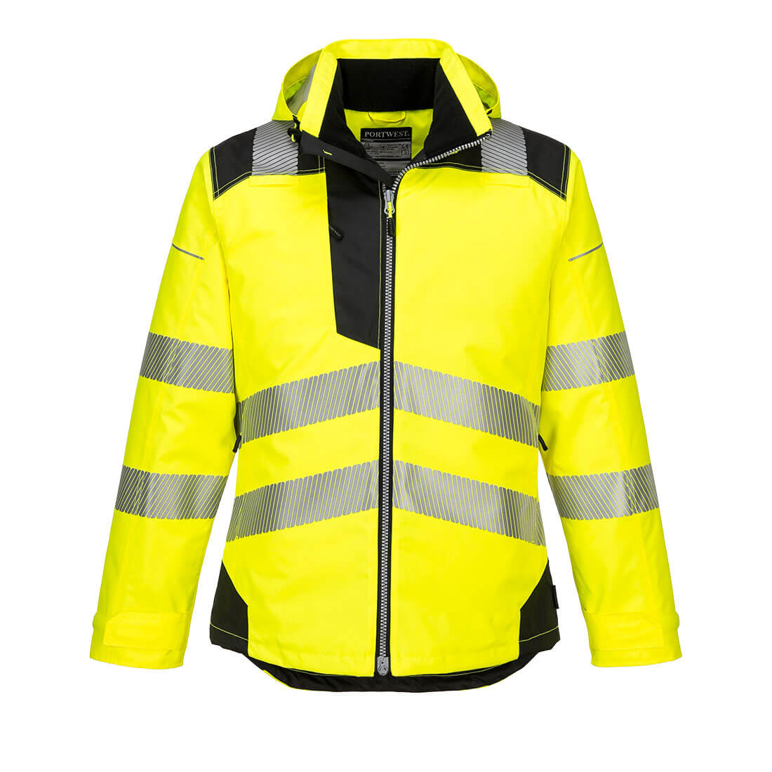 Portwest T400 PW3 Hi Vis Winter Jacket 1#colour_yellow-black