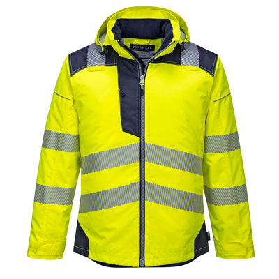 Portwest T400 PW3 Hi Vis Winter Jacket 1#colour_yellow-navy