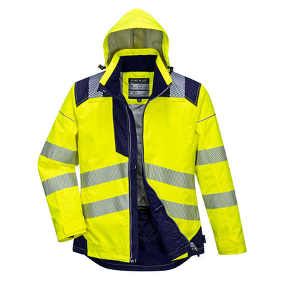 Portwest T400 PW3 Hi Vis Winter Jacket 1#colour_yellow-navy 2#colour_yellow-navy