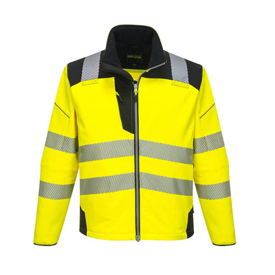 Portwest T402 PW3 Hi Vis Softshell Jacket 1#colour_yellow-black