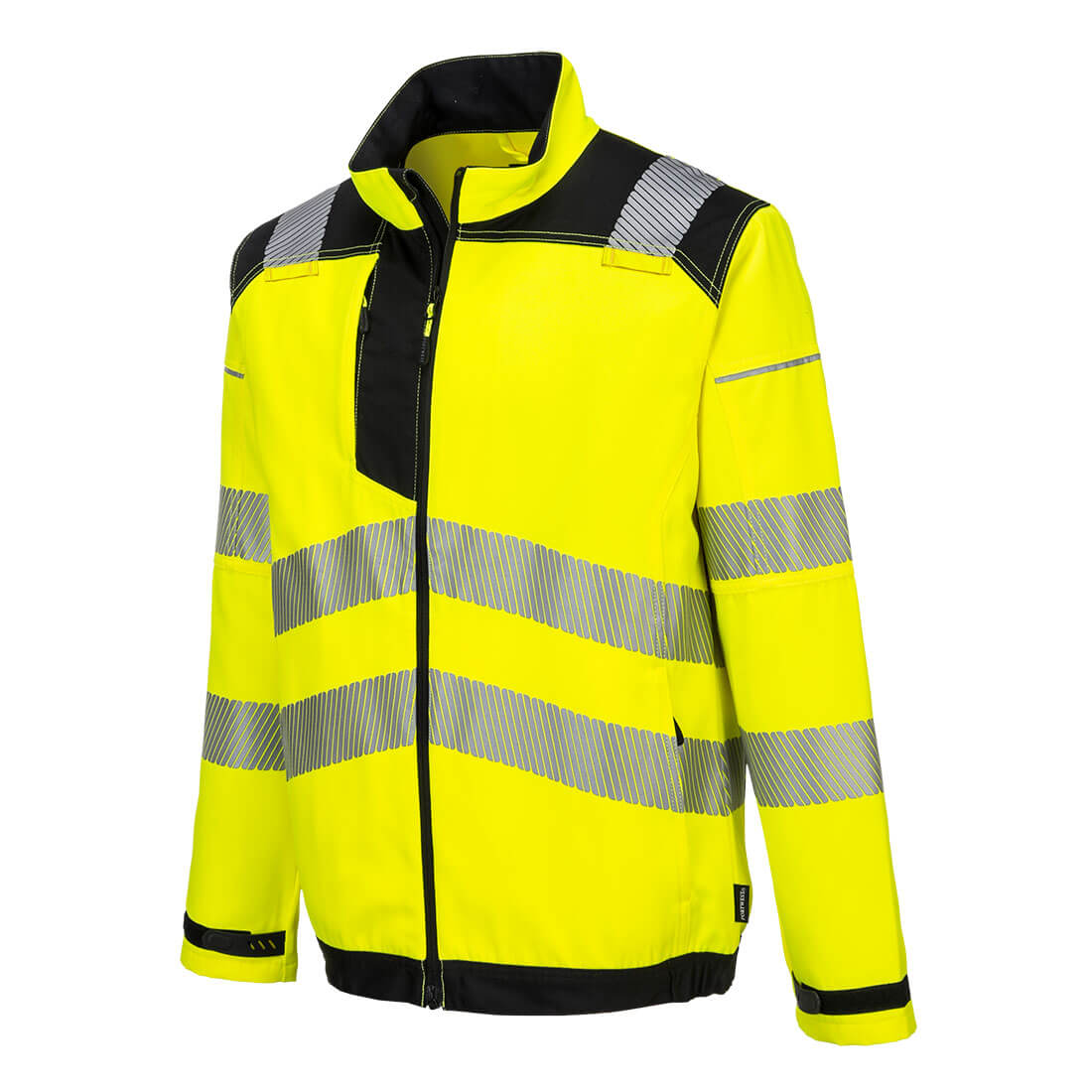 Portwest T500 PW3 Hi Vis Work Jacket 1#colour_yellow-black 2#colour_yellow-black
