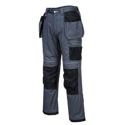 Portwest T602 PW3 Holster Work Trousers 1#colour_zoom-grey-black 2#colour_zoom-grey-black