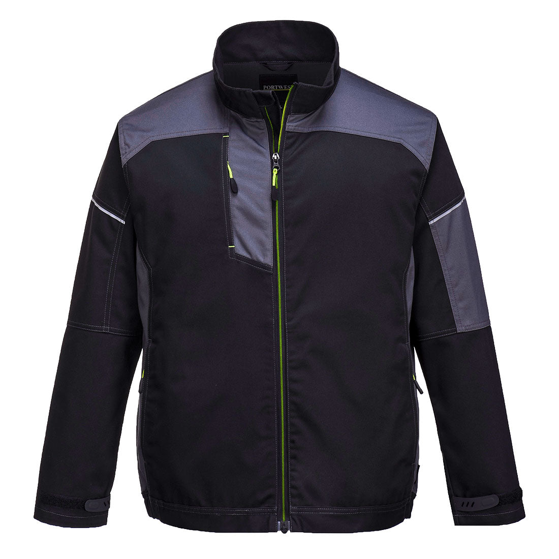 Portwest T603 PW3 Work Jacket 1#colour_black-zoom-grey