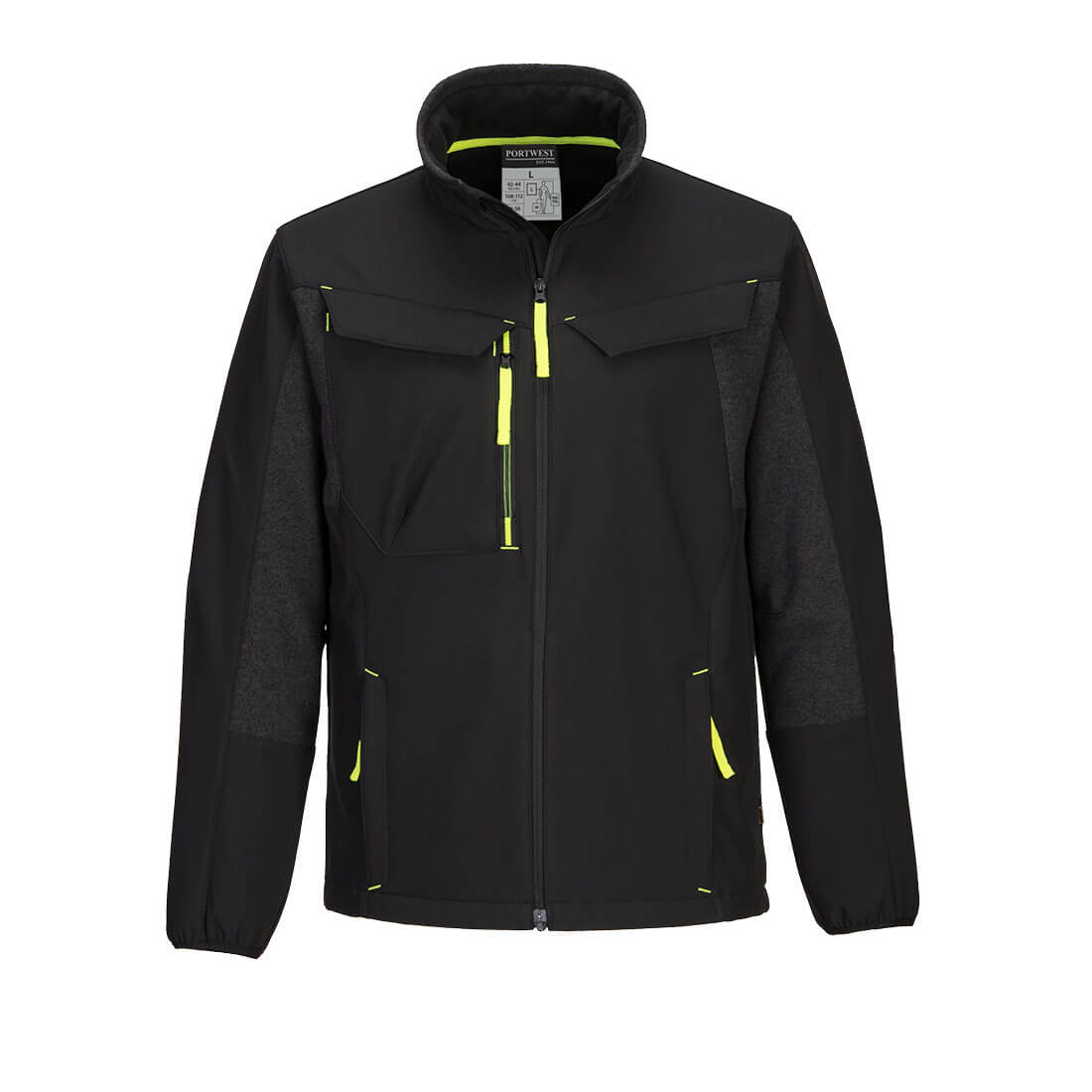Portwest T753 WX3 Eco Hybrid Softshell Jacket 1#colour_black