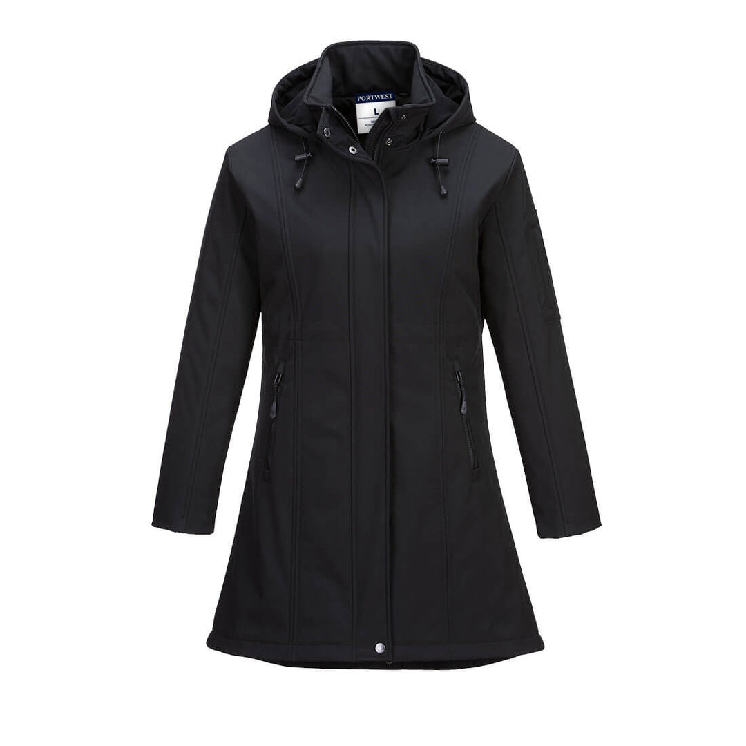 Portwest TK42 Ladies Carla Softshell Jacket 1#colour_black