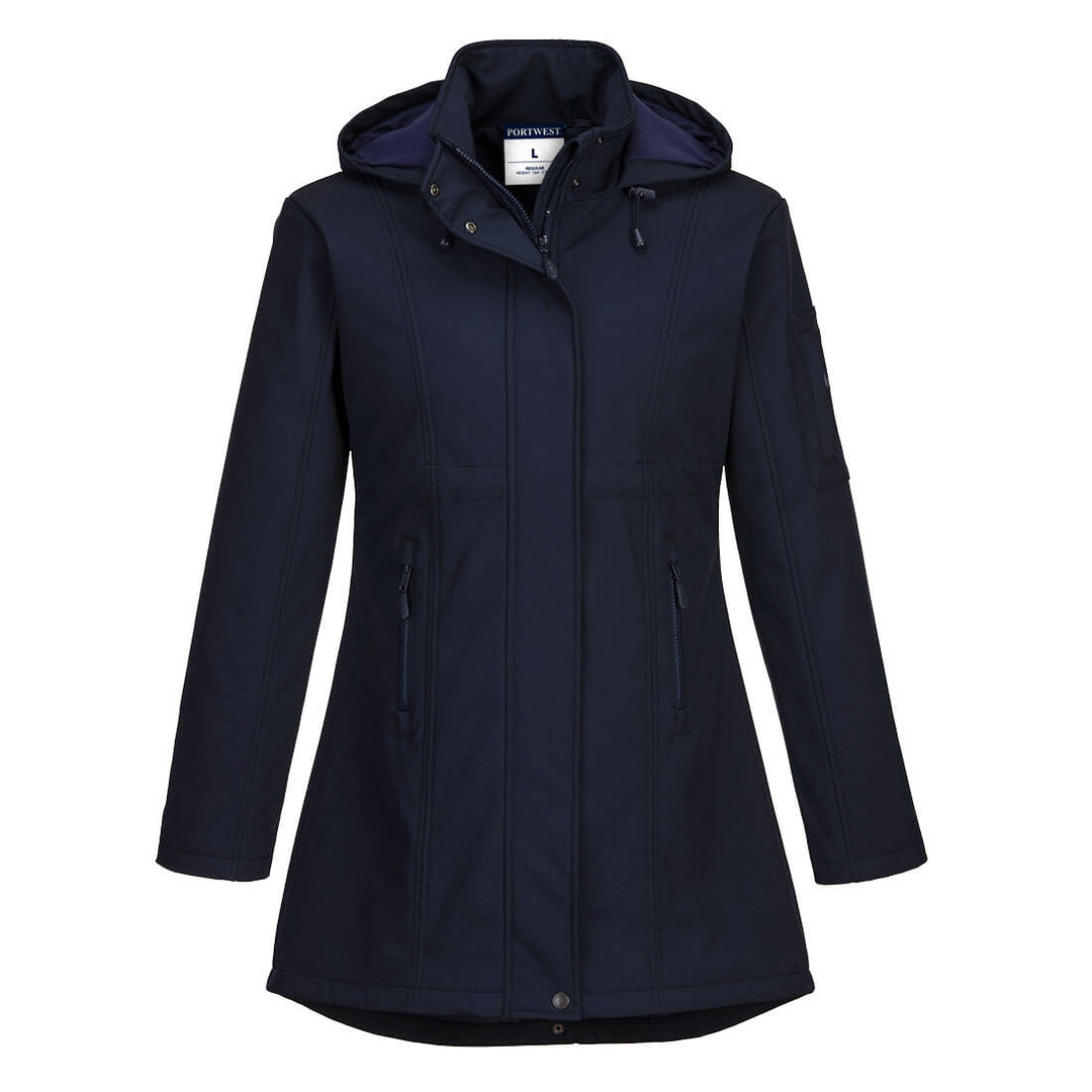 Portwest TK42 Ladies Carla Softshell Jacket 1#colour_navy