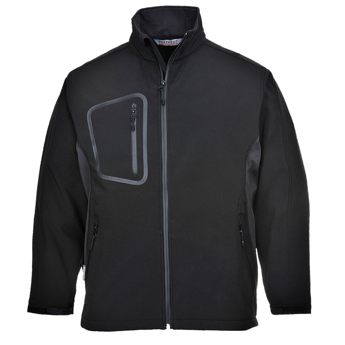 Portwest TK52 Duo Softshell Jacket (3L) Black Main#colour_black