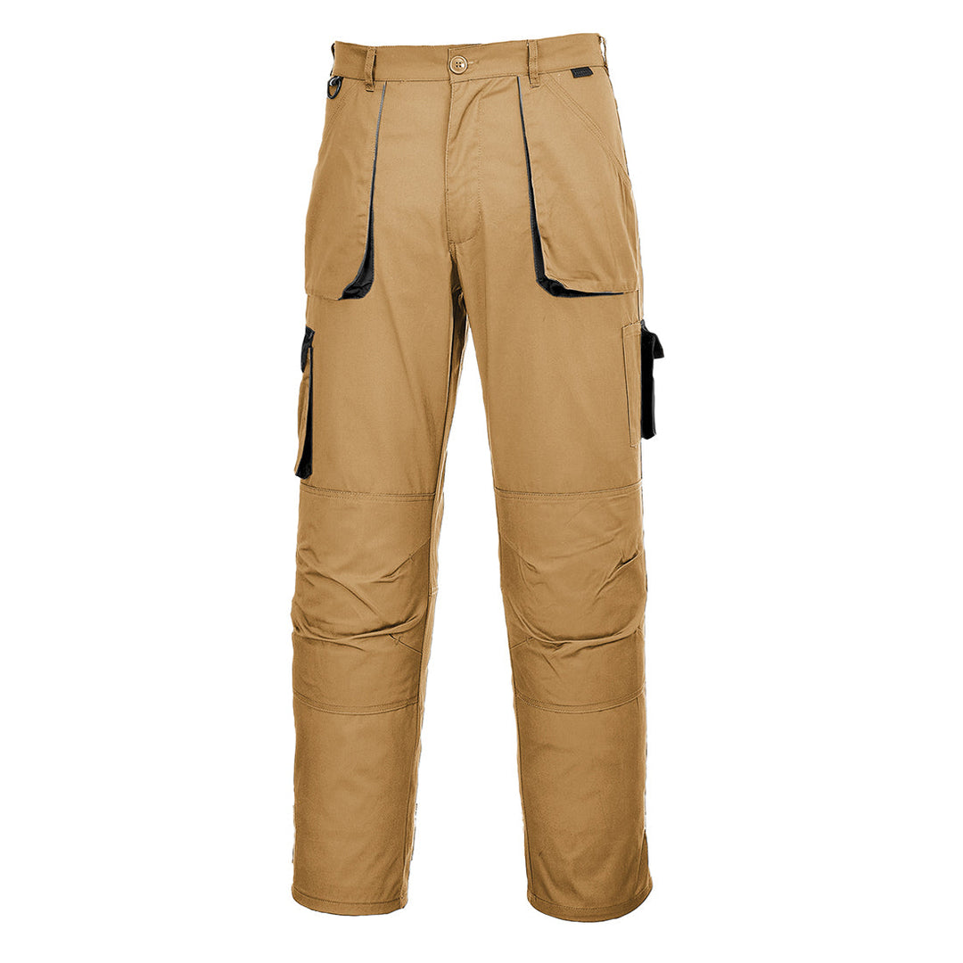 Portwest TX11 Texo Contrast Trousers 1#colour_epic-khaki