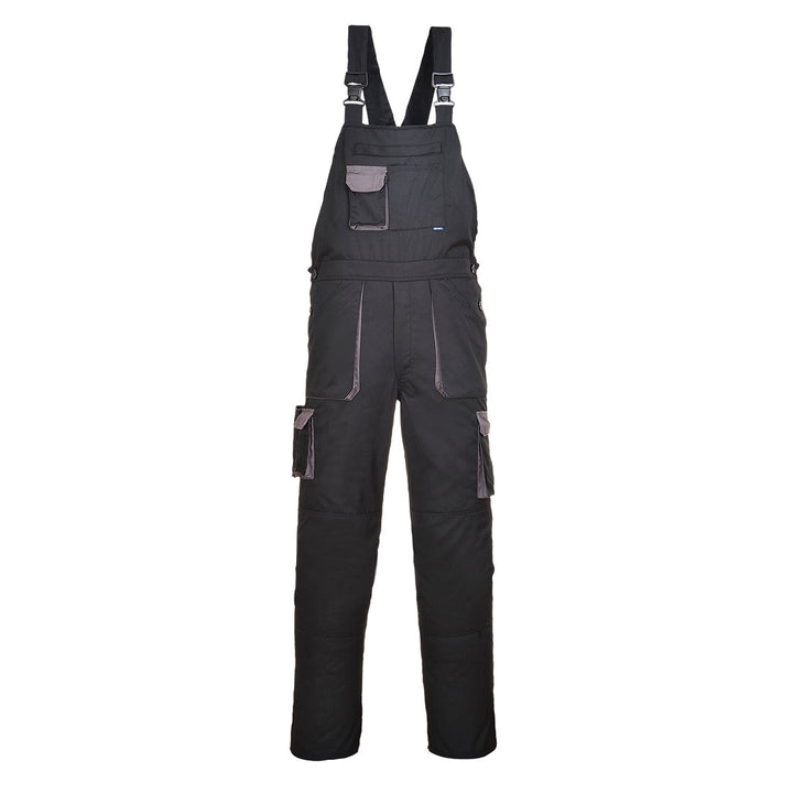 Portwest TX12 Texo Contrast Bib & Brace 1#colour_black