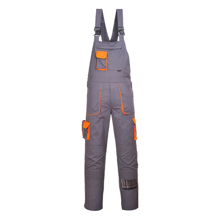 Portwest TX12 Texo Contrast Bib & Brace 1#colour_grey