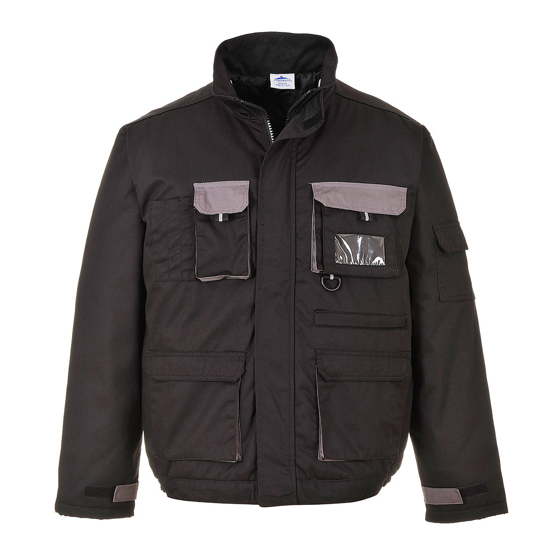 Portwest TX18 Texo Contrast Jacket - Lined 1#colour_black 2#colour_black