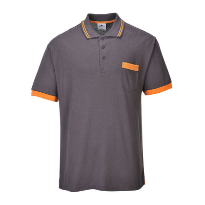Portwest TX20 Texo Contrast Polo Shirt 1#colour_grey