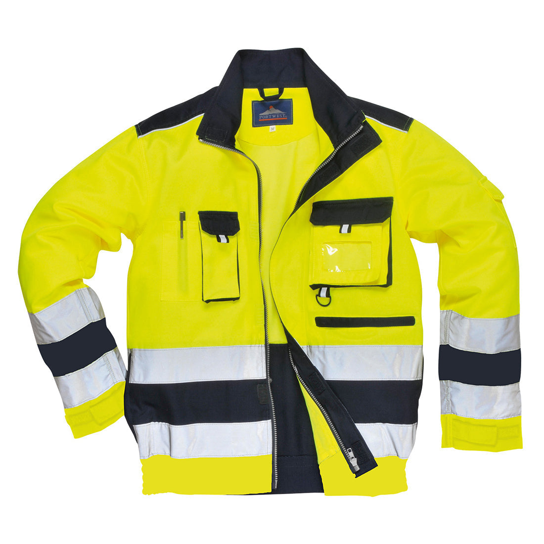 Portwest TX50 Lille Hi Vis Jacket 1#colour_yellow-navy