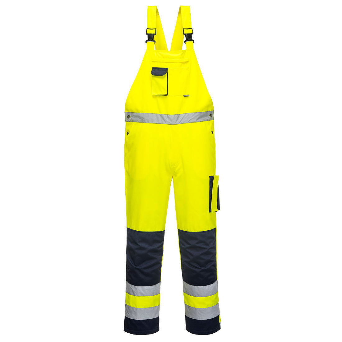 Portwest TX52 Dijon Hi Vis Bib and Brace 1#colour_yellow-navy