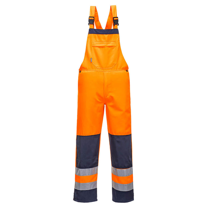 Portwest TX72 Girona Hi Vis Bib & Brace 1#colour_orange-navy