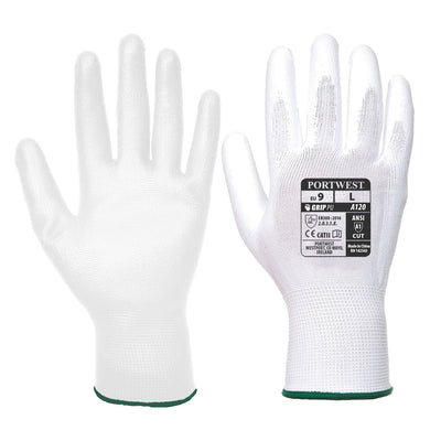 Portwest VA120 Vending Machine PU Palm Gloves 1#colour_white