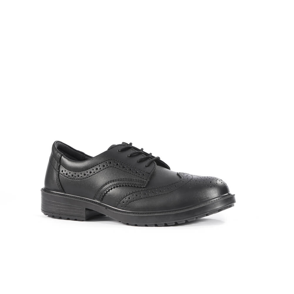 ProMan TC500 Brooklyn Brogue Safety Shoes Black Main#colour_black