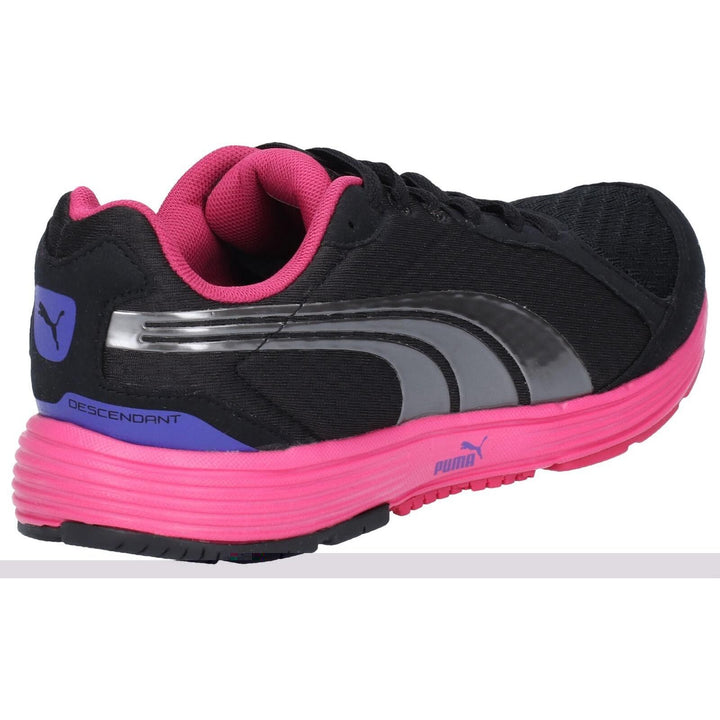 Puma Descendent Ladies Trainers-Black-pink-2