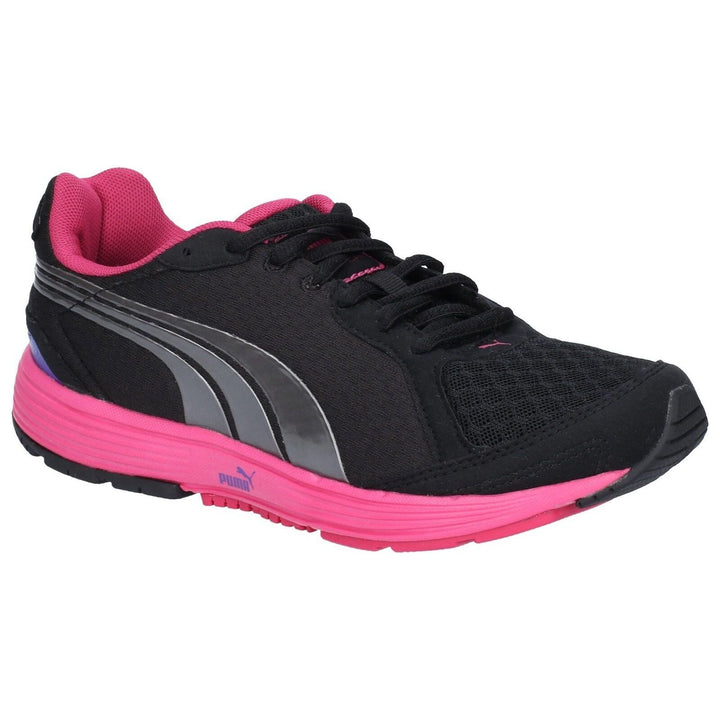 Puma Descendent Ladies Trainers-Black-pink-Main