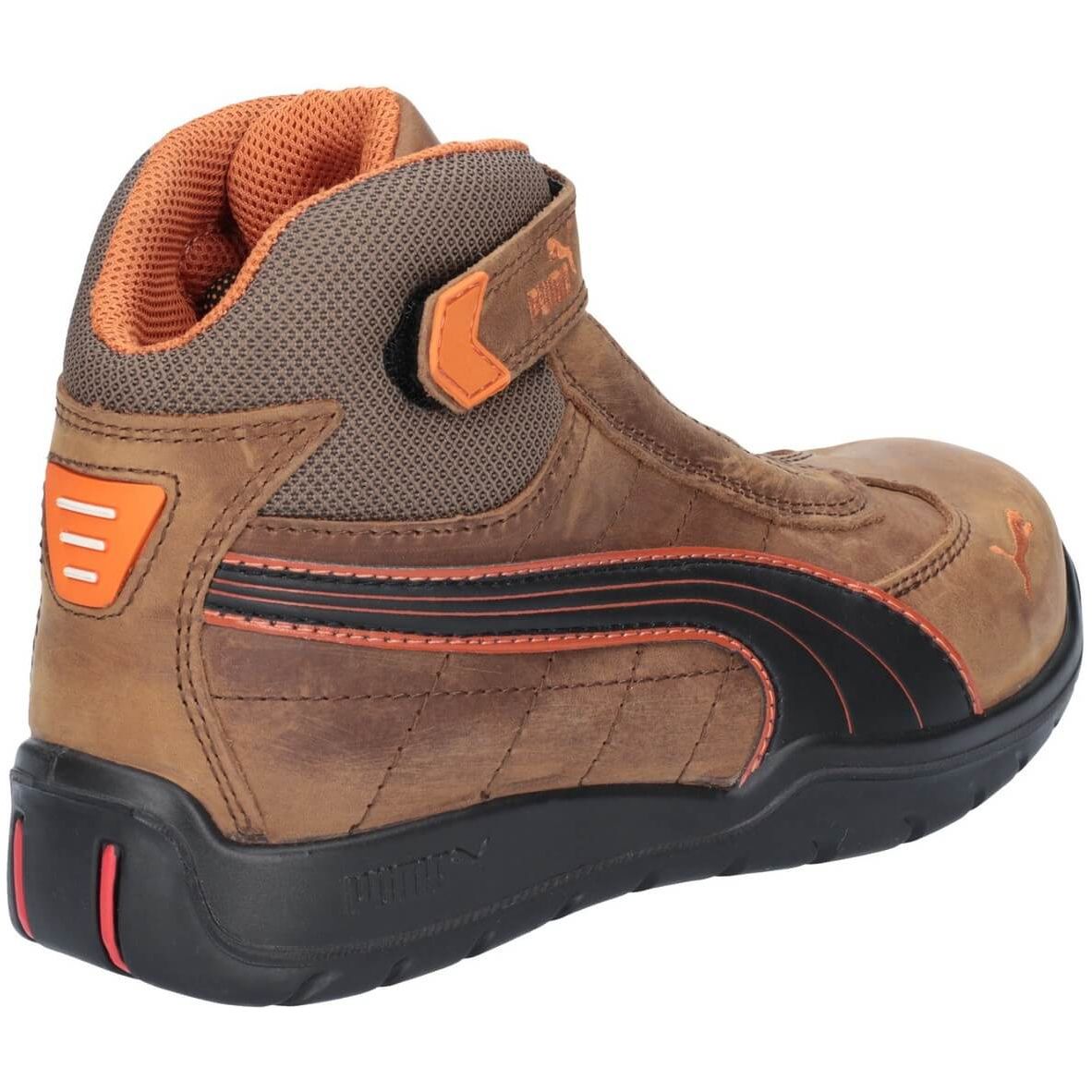 Puma Indy Touch-Fastening Safety Boots-Brown-2