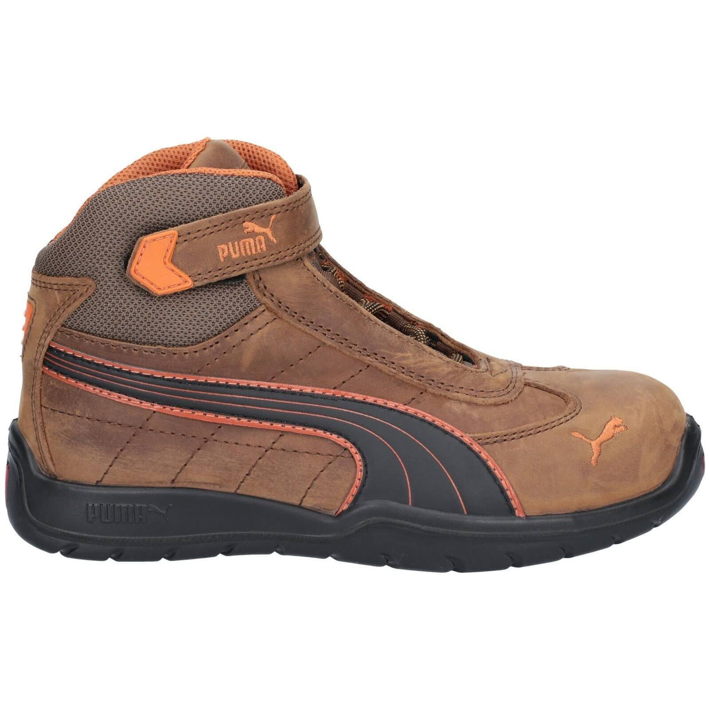 Puma Indy Touch-Fastening Safety Boots-Brown-4