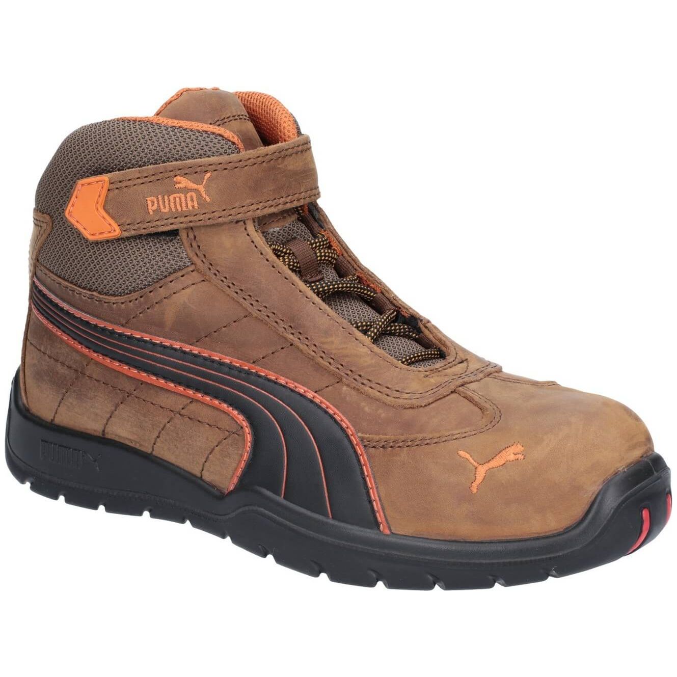 Puma Indy Touch-Fastening Safety Boots-Brown-Main