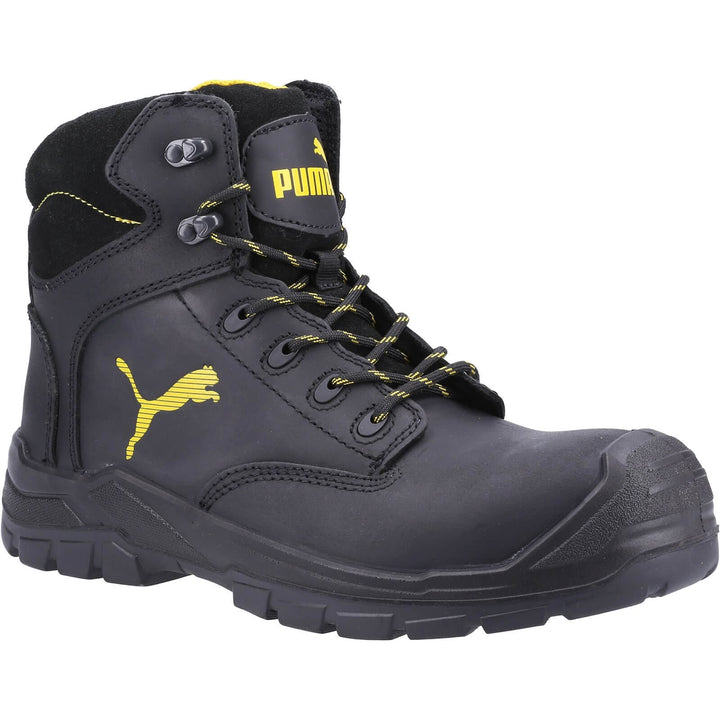 Puma Safety Borneo Mid S3 Safety Boots Black 1#colour_black