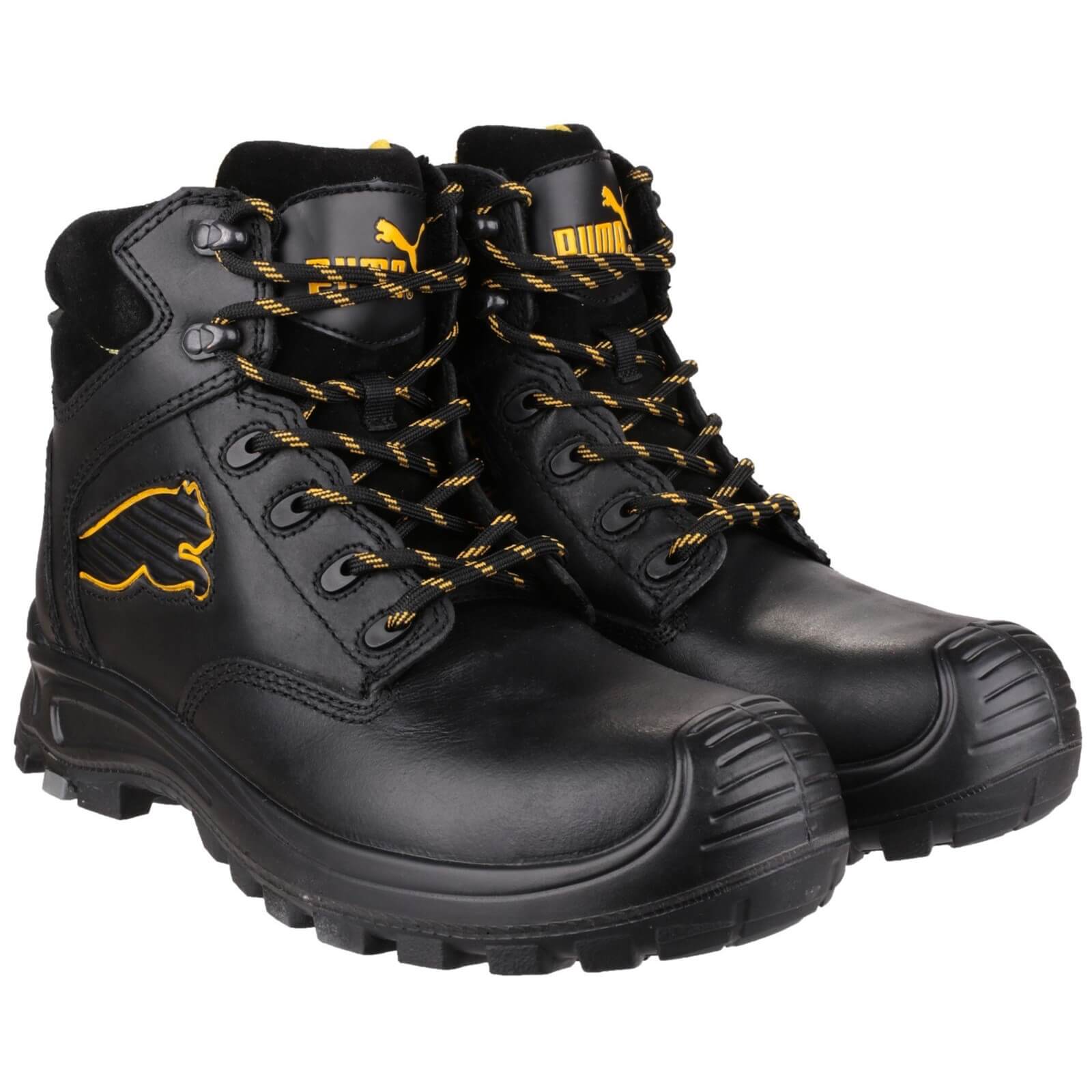 Puma Safety Borneo Mid S3 Safety Boots Black 5#colour_black