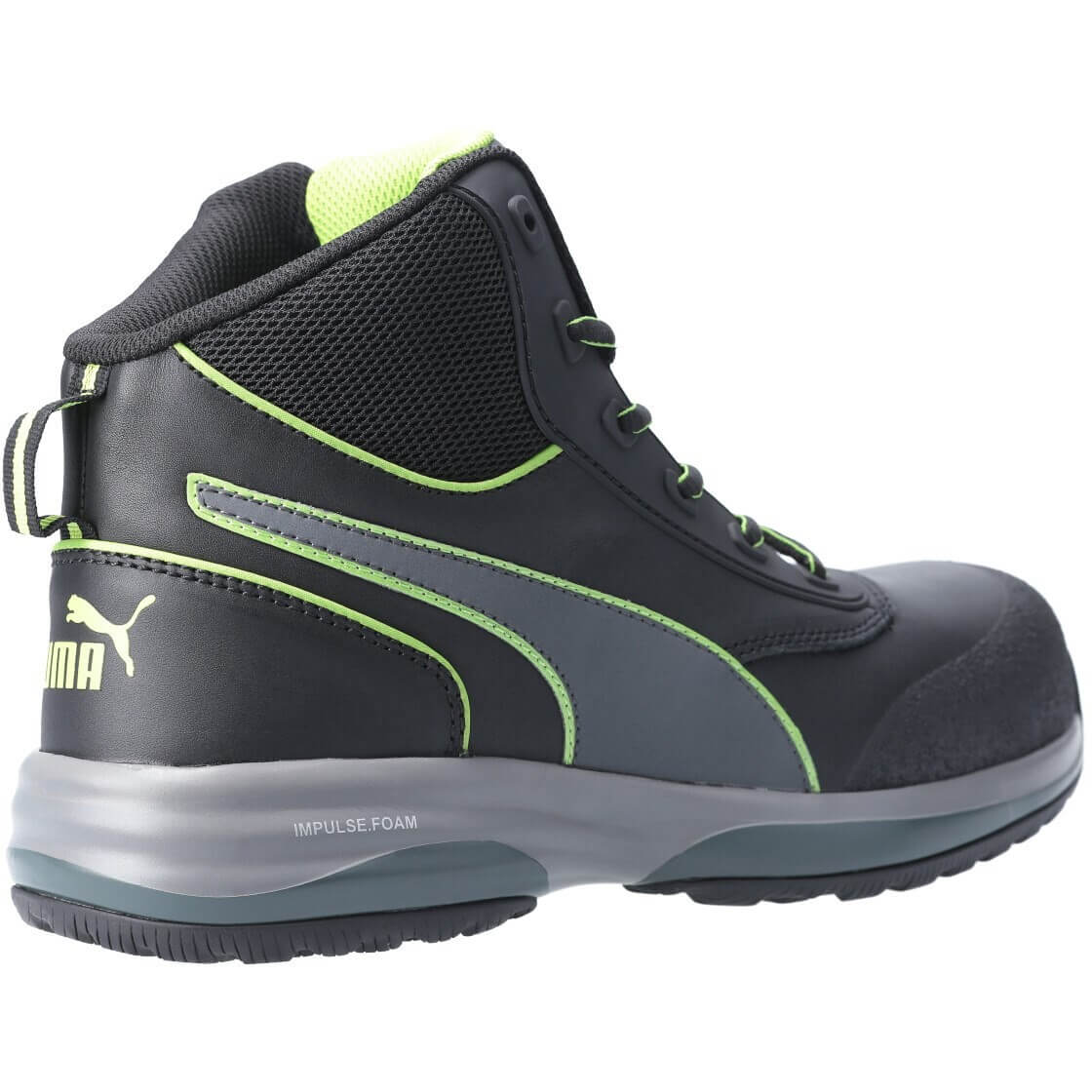 Puma Safety Rapid Mid Safety Boots Green 2#colour_green