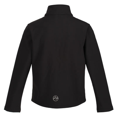 Regatta Professional Childrens Classmate Softshell Jacket Black Seal Grey 2#colour_black-seal-grey