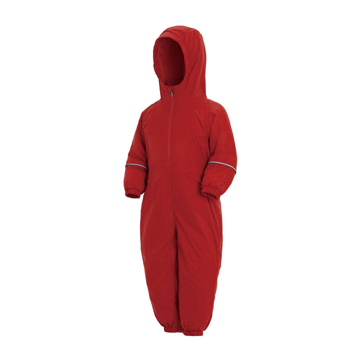 Regatta Professional Childrens Splash-it Puddlesuit Red 1#colour_red