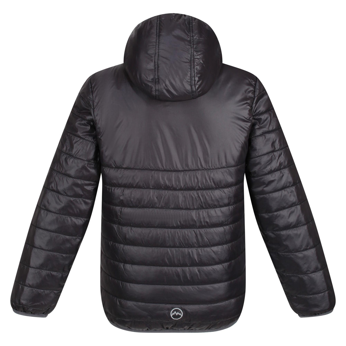 Regatta Professional Childrens Stormforce Thermal Hooded Jacket Black 2#colour_black