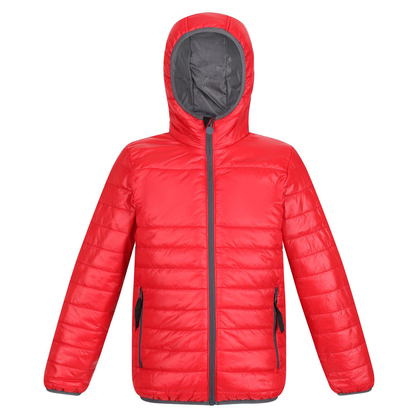 Regatta Professional Childrens Stormforce Thermal Hooded Jacket Classic Red 1#colour_classic-red