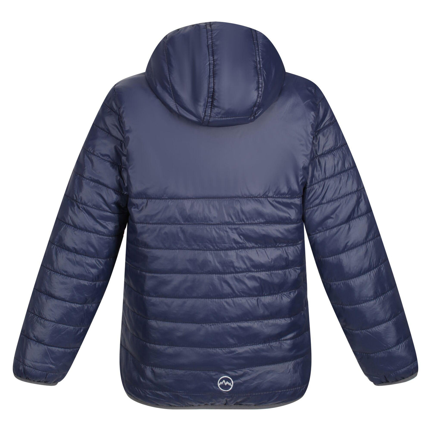 Regatta Professional Childrens Stormforce Thermal Hooded Jacket Navy 2#colour_navy