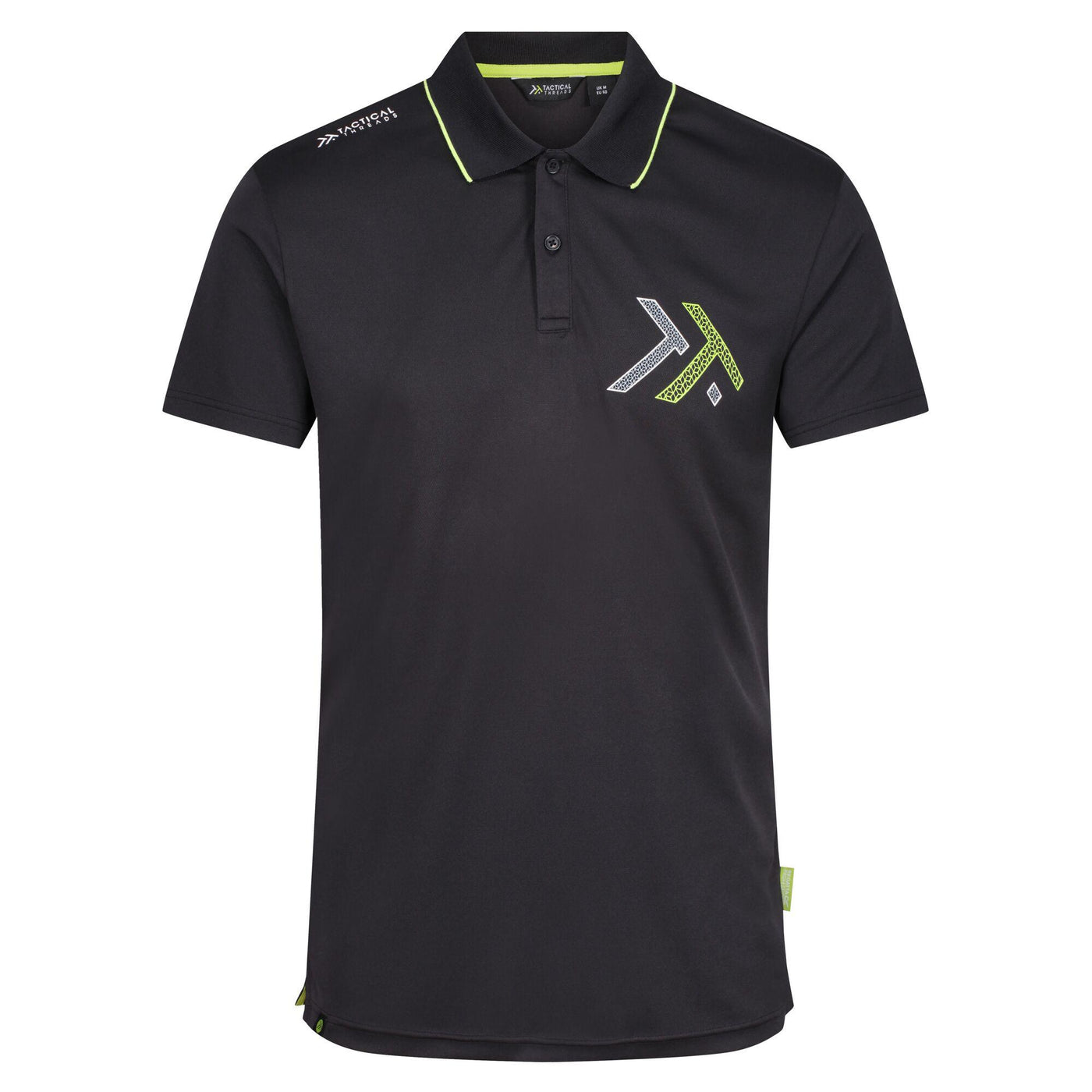 Regatta Professional Mens 2-Pack Polo Shirts Black Iron 1#colour_black-iron