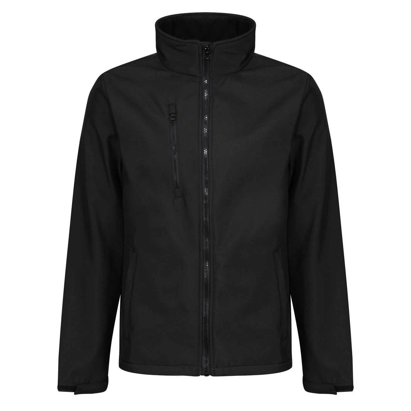 Regatta Professional Mens Ablaze 3-Layer Softshell Jacket Black 1#colour_black