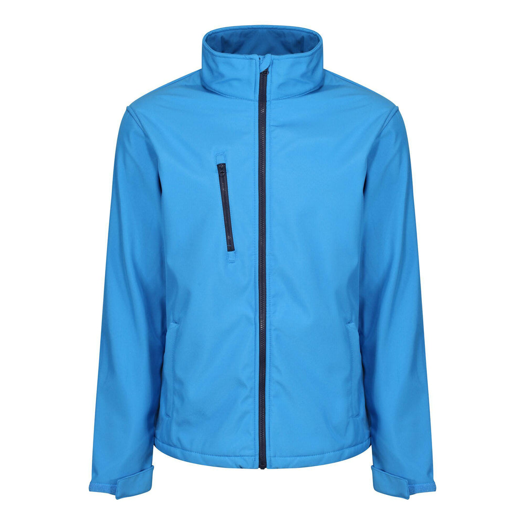 Regatta Professional Mens Ablaze 3-Layer Softshell Jacket French Blue Navy 1#colour_french-blue-navy