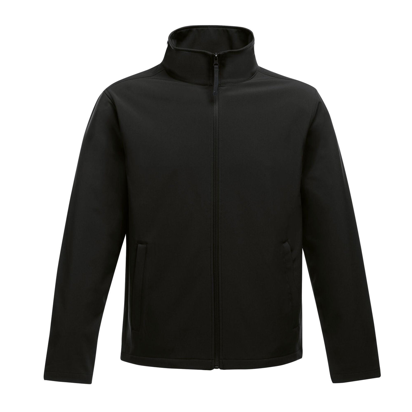 Regatta Professional Mens Ablaze Printable Softshell Jacket Black 1#colour_black