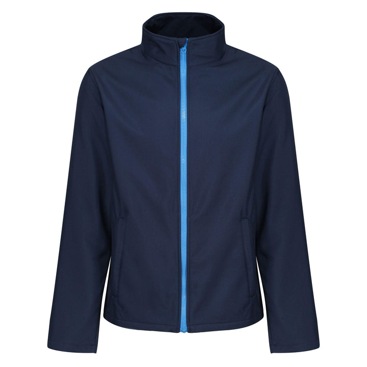 Regatta Professional Mens Ablaze Printable Softshell Jacket Navy French Blue 1#colour_navy-french-blue