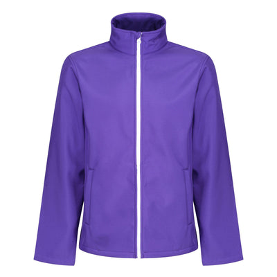 Regatta Professional Mens Ablaze Printable Softshell Jacket Vibrant Purple Black 1#colour_vibrant-purple-black