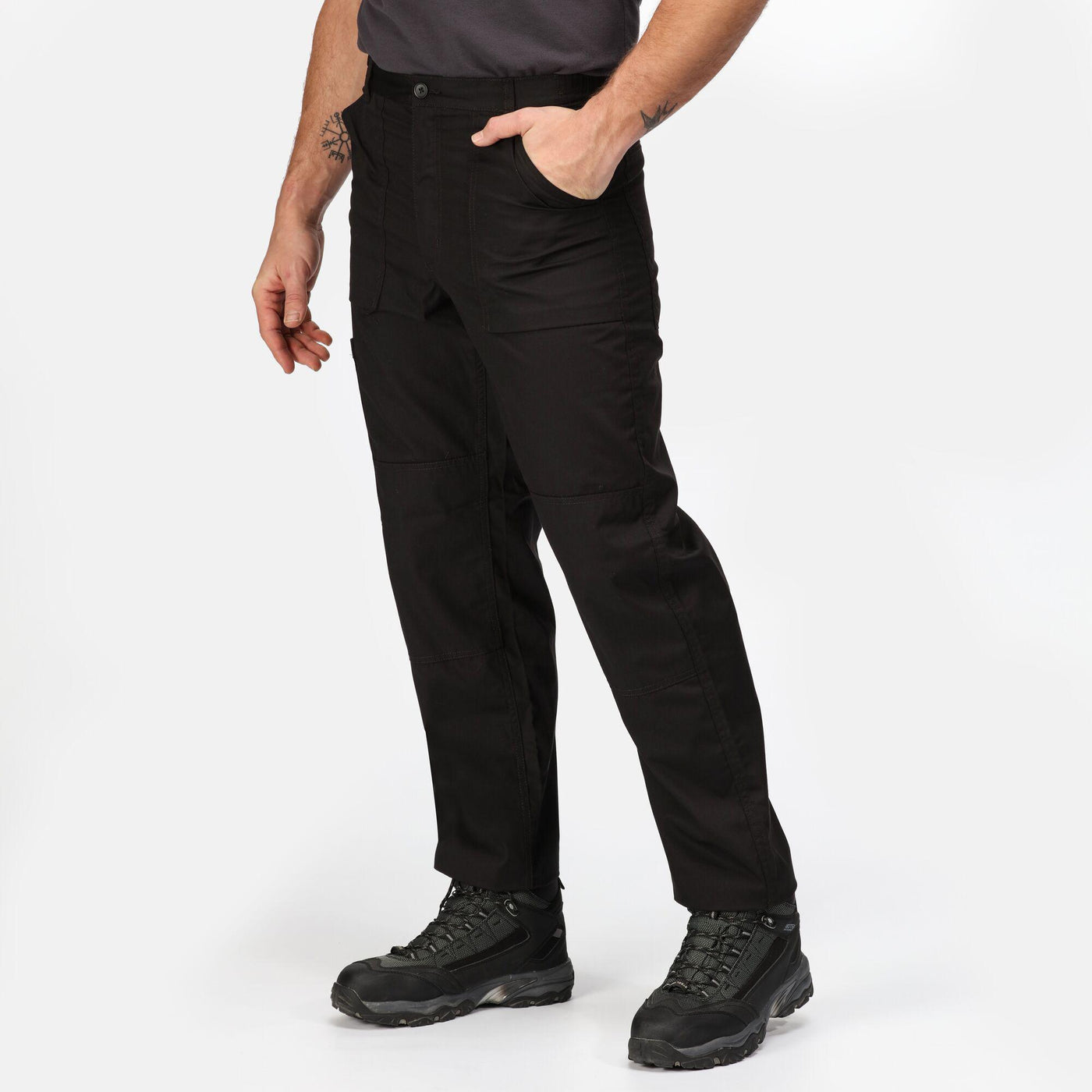Regatta Professional Mens Action Trousers Black Model 1#colour_black
