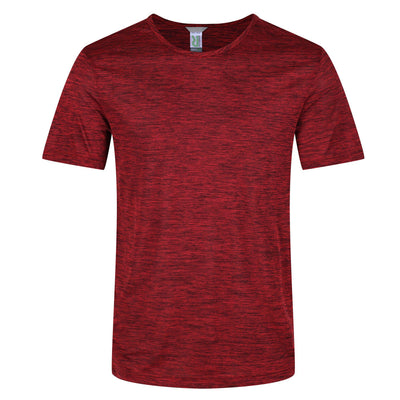 Regatta Professional Mens Antwerp Marl T-Shirt Classic Red 1#colour_classic-red