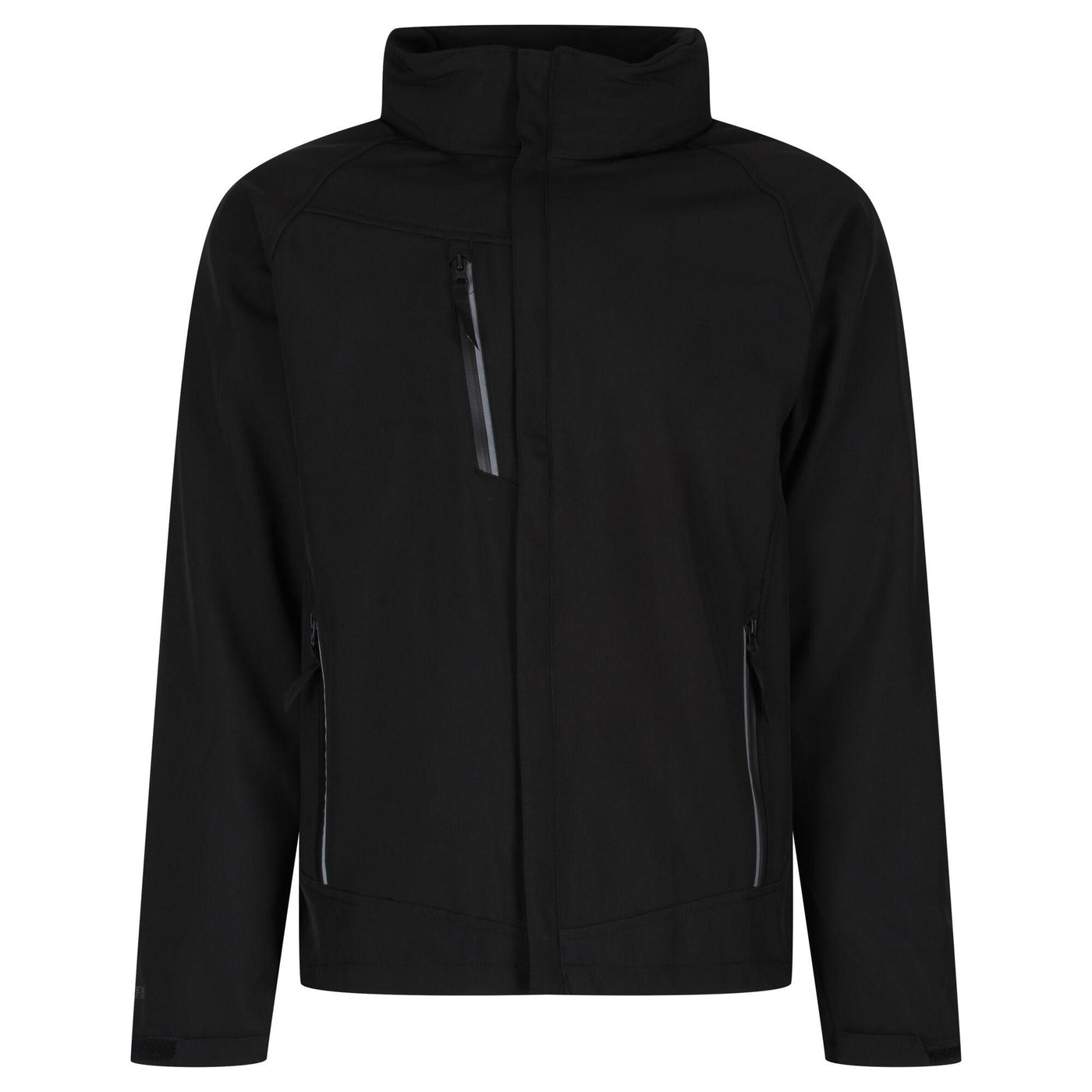 Regatta Professional Mens Apex Lined Softshell Jacket Black 1#colour_black