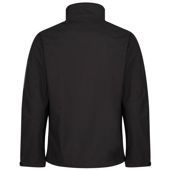 Regatta Professional Mens Arcola 3-Layer Membrane Softshell Jacket Black Seal Grey 2#colour_black-seal-grey