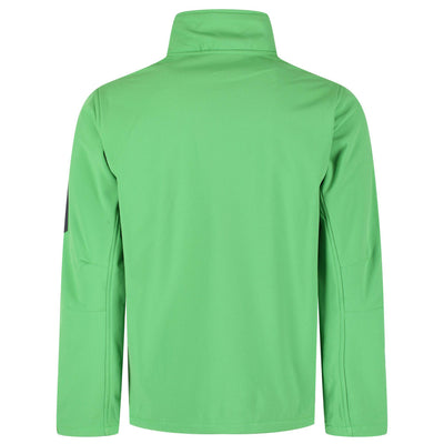 Regatta Professional Mens Arcola 3-Layer Membrane Softshell Jacket Extreme Green Seal Grey 2#colour_extreme-green-seal-grey