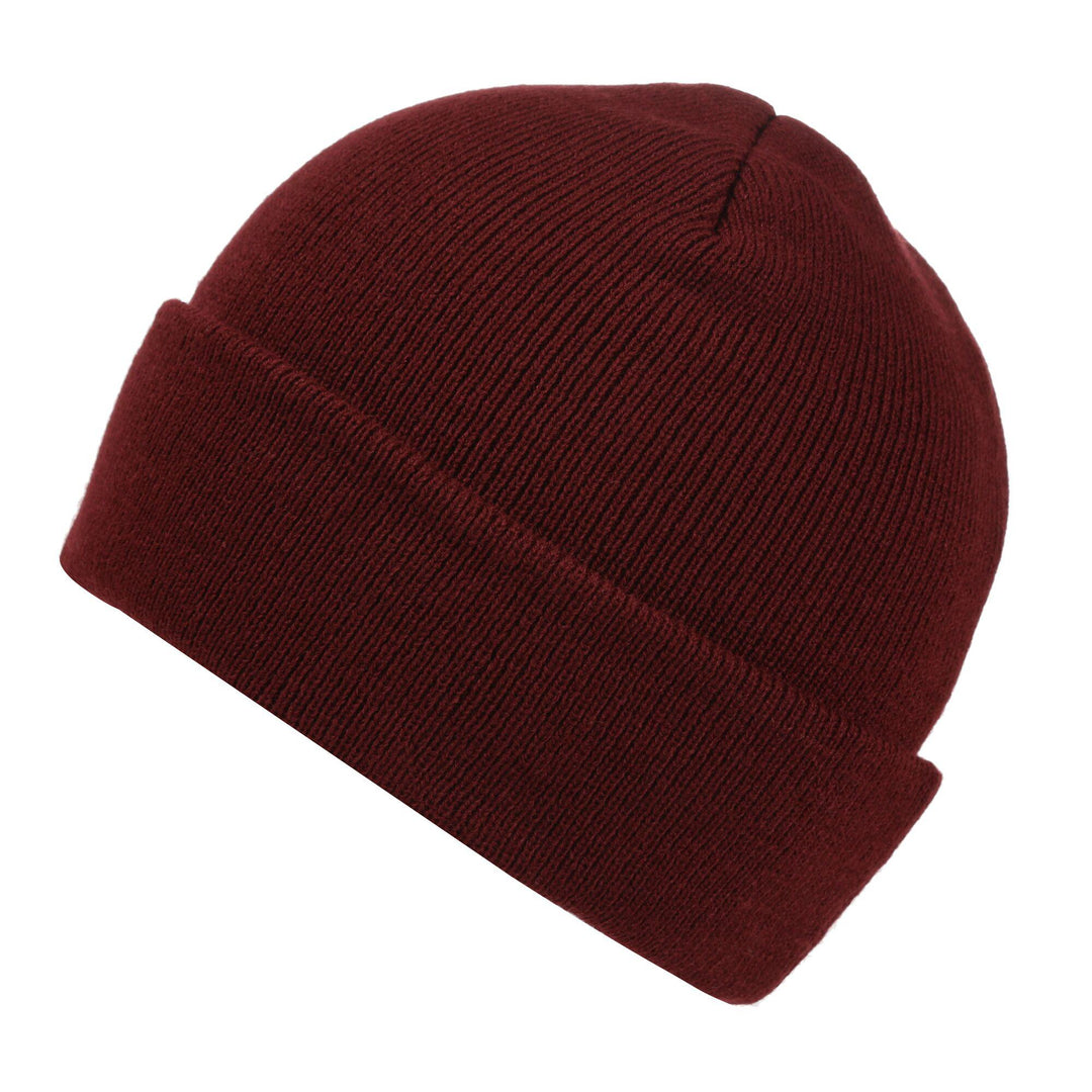 Regatta Professional Mens Axton Cuffed Beanie Burgundy 1#colour_burgundy