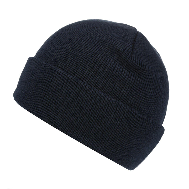 Regatta Professional Mens Axton Cuffed Beanie Navy 1#colour_navy