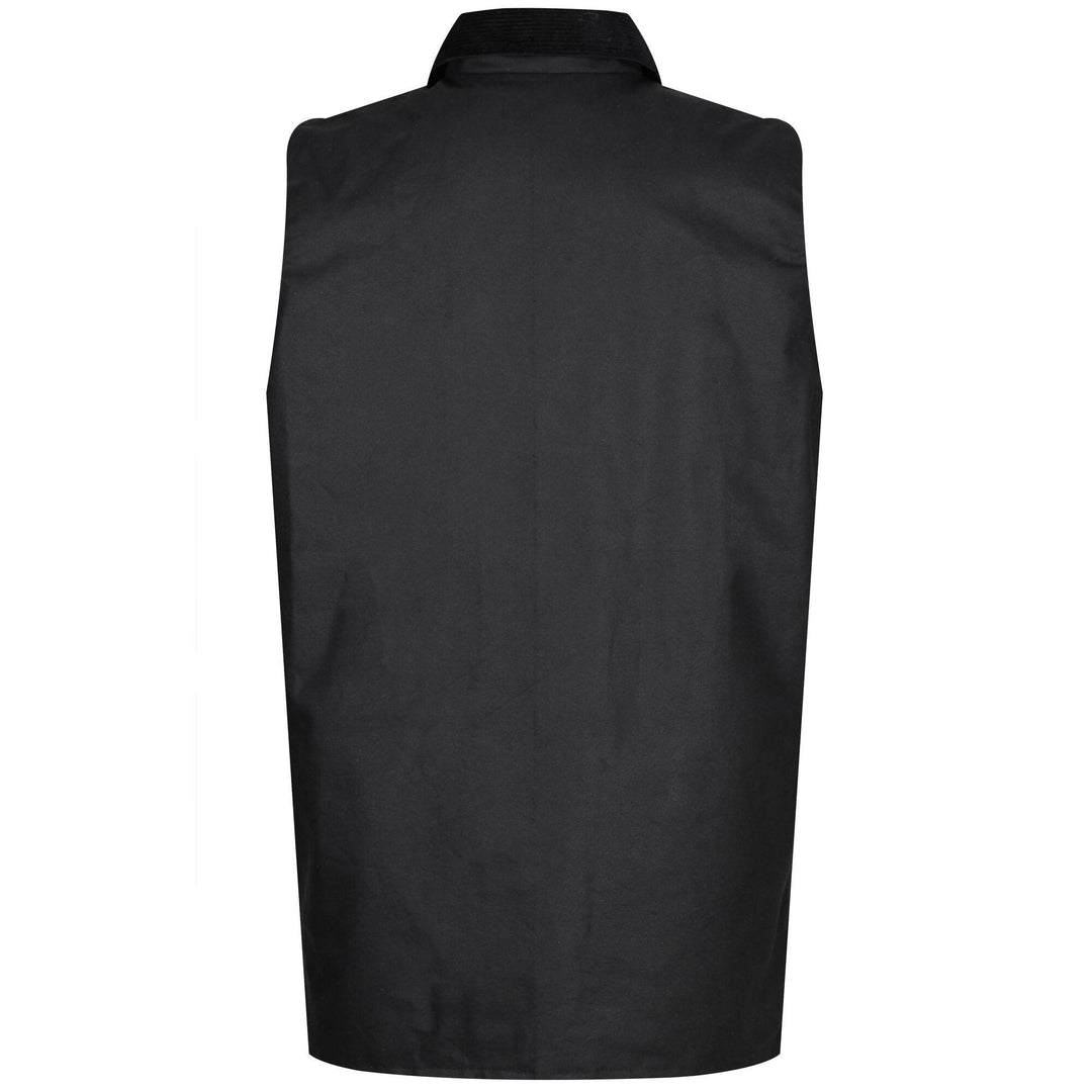 Regatta Professional Mens Banbury Wax Bodywarmer Black 2#colour_black